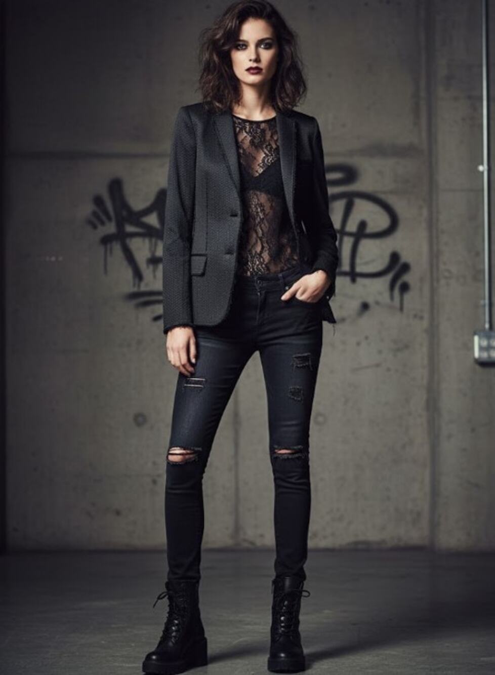 Zadig & Voltaire Womens Black Textured Jacket FR 36 US Small Edgy Designer EUC